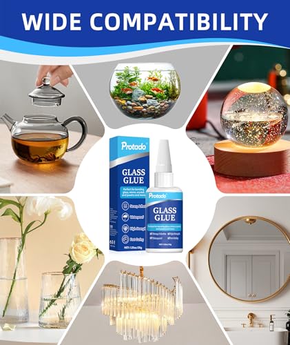 Glass Glue, 35g Heavy Duty Super Strong Clear Glue, Waterproof Heat Resistant Adhesive for Glass Bonding, Repair, Crystal, Mirrors, Windows, Glassware, Crafts, DlY Kits - style: Glass Glue