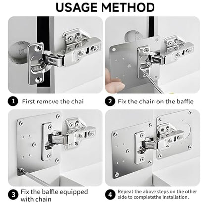 10PCS Hinge Repair Plate,Cabinet Hinge Repair Plate with Customized Screws,Stainless Steel Kitchen Cupboard Door Hinge Repair Brackets with Holes for Kitchen Cupboards - style: Modern-10PCS-square