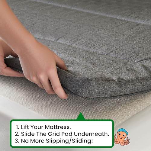 ECOHomes Non Slip Mattress Gripper Pad Stop Mattress, Keep Topper from Sliding - Anti Slip Grip Pads Holder Stop Couch Cushion, Sofa Cushions, Patio & Furniture to Prevent Sliding (Full XL) - size: Full XL