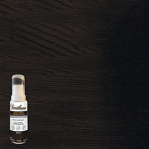 Varathane 368031 Less Mess Wood Stain and Applicator, 4 oz, Ebony - color: Ebony, size: 4 Ounce (Pack of 1)