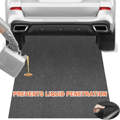 Parking Mats for Garage Floors, Driveway Oil Mat for Motorcycles, Workbenches, Cabinets, Pets, Porches, Prevents Liquid Spills, Drips, Splashes, and Stains - size: 150x180cm