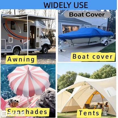 Clear Heavy - Duty Waterproof Vinyl Repair Tape (30ft x 5") for Fabric Boat Covers, Canvas Tents, Pop - Up Campers, RV Awnings, Tarps, Canopies and Sails