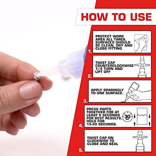 Loctite Super Glue Liquid Professional, Clear Superglue For Plastic, Wood, Metal, Crafts, & Repair, Cyanoacrylate Adhesive Instant Glue, Quick Dry - 0.14 fl oz Bottle, Pack Of 12 - size: 12 Pack