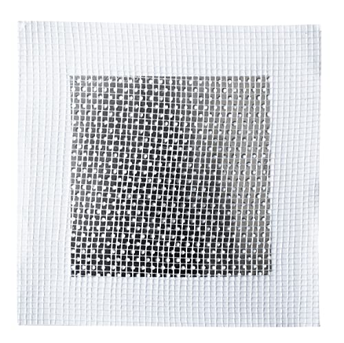 Wall Repair Drywall Repair kit, Self Adhesive Fiberglass 4 Inch Aluminum Wall Fiber Mesh Large Hole Repair Patch Sheetrock Ceiling Dry Wall Fixing Patch for Drywall Plasterboard - size: 4 in. x 4 in.