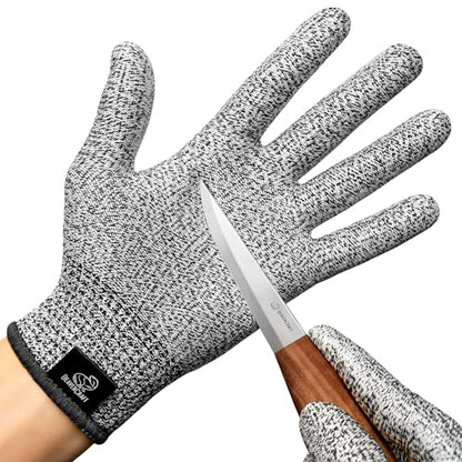 BeaverCraft Wood Carving Gloves CRG - Cutting Cut Resistant Gloves Level 5 for Whittling, Woodworking, Food Prep - color: Large