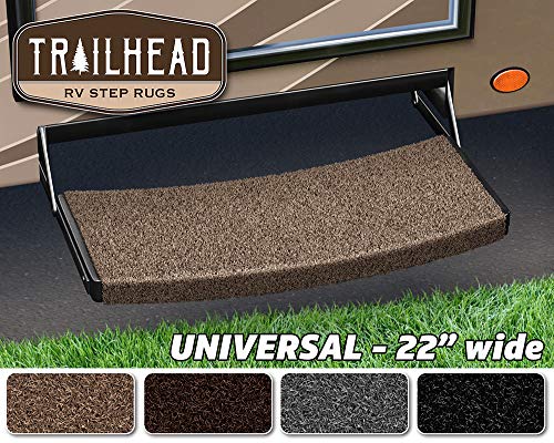 Prest-O-Fit 2-0220 Trailhead Universal RV Step Rug 22 in. Wide - Buckskin Brown - color: Buckskin Brown