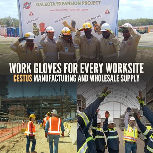 Cestus 3008, ANSI A4 Cut-Resistant Impact Gloves (1,3,12,48 Pairs) Nitrile Coated, Heavy Duty Work Gloves for Construction - size: X-Large, style: 12 Pairs