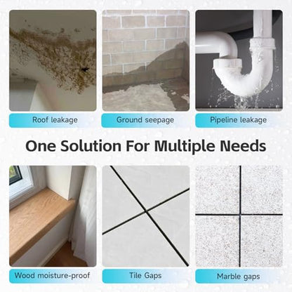 Transparent Waterproof Coating, Indoor & Outdoor Sealant, Invisible Waterproof Agent, Water-Based Clear Sealant for Roofs, Walls, Bathroom, Kitchen, Garden, Invisible Leak Repair Coating (16 floz) - style: 16 floz