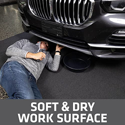 Drymate XL Oil Spill Mat (36" x 59") (12-Pack), Premium Absorbent Oil Pad, Reusable, Washable, Durable, Waterproof Backing Contains Liquids, Protects Garage Floor Surface (USA Made) - size: 36" x 59" (12-Pack)