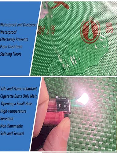 Tile Floor Protection Film - Disposable Wear-Resistant Mat for Hardwood and Tile - Home Renovation Protector for Floors - size: 50㎡x1.6mm
