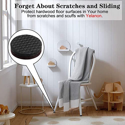 Yelanon Non Slip Furniture Pads -24pcs 2" Grippers Hardwood Floors Non Skid for Furniture Legs,Self Adhesive Rubber Furniture Feet Anti Slide Furniture Floors Protectors for Keep Couch Stoppers - size: 24pcs 2" Round