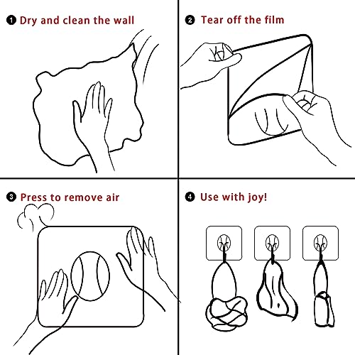 Latoxcaa Heavy Duty Adhesive Wall Hooks - Strong & Transparent, Hold up to 22lb, Waterproof & Reusable, Ideal for Kitchen, Bathroom, and Office (30 Pack) - size: 30 Medium Hooks