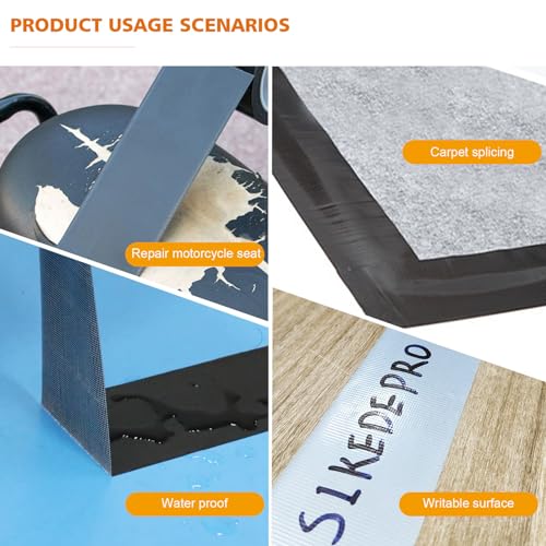 SIKEDEPRO 5-Pack Black Heavy Duty Duct Tape， 2 inches x 30 Yards Duct Tape,Strong, ducttape, Flexible, No Residue, Waterproof High Strength,All-Weather and Tear by Hand - Bulk Value for Repairs