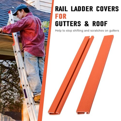 Ladder Stabilizer, Rail Ladder Covers for Gutters & Roof, Ladder Safety Protector Fits Extension Ladders with 1”Wide Offset “T” Profile, Used to Fall Prevention and Scratch Protection, 2 Pack