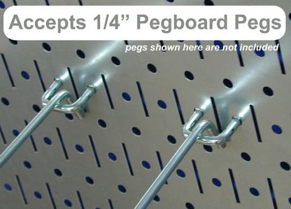 Wall Control 30-WRK-400GB Standard Workbench Metal Pegboard Tool Organizer,Gray/Black - color: Gray/Black