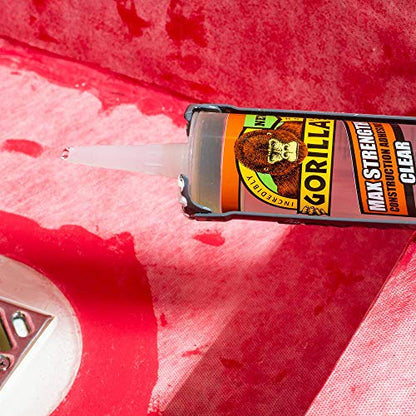 GORILLA 9 oz. Max Strength Construction Adhesive Clear (12-Pack)