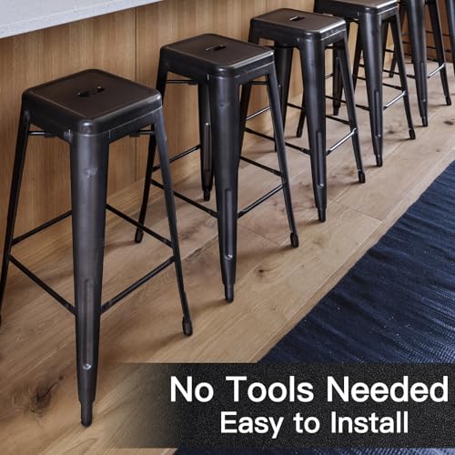 4pcs 1-1/2 Inch Round Chair Leg Tips Caps, Non-Slip Rubber Chair Leg Floor Protectors, Black Furniture Leg Caps Fit for 1.45"-1.5" (37-38mm) Diameter Round Feet - size: 1-1/2 Inch-Black-4pcs