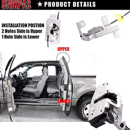 Door Lock Latch with Cable Assembly Compatible for Ford F-150 Extended Cab 2004-2008 Rear Right Door Replacement 6L3Z18264A00B - size: F150 04-08 Rear Right