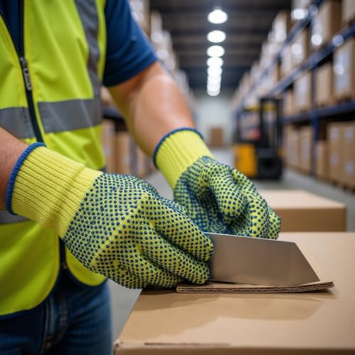 G & F Products 1670L Yellow Kevlar Knit Cut Resistant Work Gloves, Protective Gloves to Secure Hands From Scrapes, Cuts In Kitchen, Wood Carving, Carpentry & DEA - size: Large (Pack of 1)