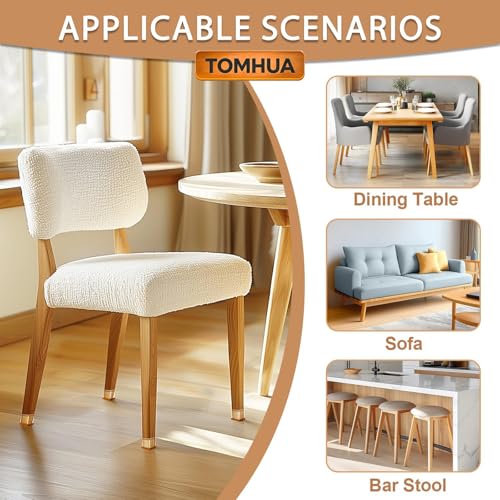 28Pcs Chair Leg Floor Protectors Rectangle for Hardwood Floors Silicone Caps Covers Felt Furniture Pads Clear Chair Sliders, Protect The Floor from Scratches(Fit:L 1.12"-1.5",W 0.75"-1") - size: Medium