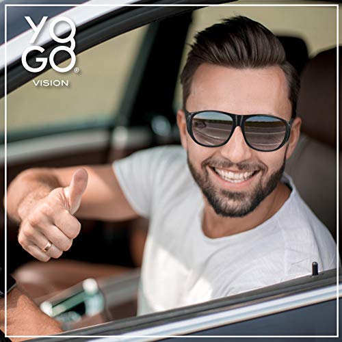 Fit Over Wrap Sunglasses Polarized Lens Wear Over Eyeglasses 100% UV Protection for Men and Women - color: Silver Mirror Lens and Smoke Lens