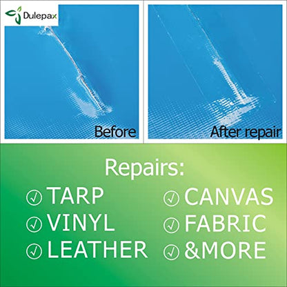Dulepax-Tent Repair Tape,Awning Repair Tape,Boat Covers Repair,RV Covers Repair Kit,Tarp Repair,Canvas Pctch Kit,Sail Tape Etc...1 Roll of 30FT x 2.9" - size: 30 ft x 2.9"