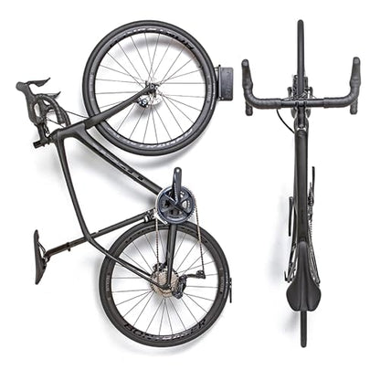 Feedback Sports | Velo Hinge 2.0 (Single) Pivoting Swivel Bike Wall Mount | Vertical Bicycle Hanger | Garage Fold Away Bike Hook | Road, Gravel, Mountain Bike Compatible
