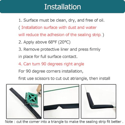 Rubber Edge Trim Black, U Channel Rubber Seal Strip with Self-Adhesive Tape, Fit for 0.15" Edge, 25Ft - color: Black, size: 25Feet