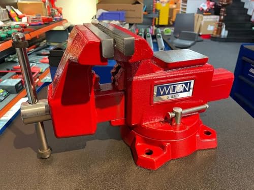Wilton Utility Bench Vise, 5-1/2" Jaw Width, 5" Jaw Opening, 3-1/4" Throat (Model 675U) - size: 5-1/2 in. Width, style: 5 in. Opening
