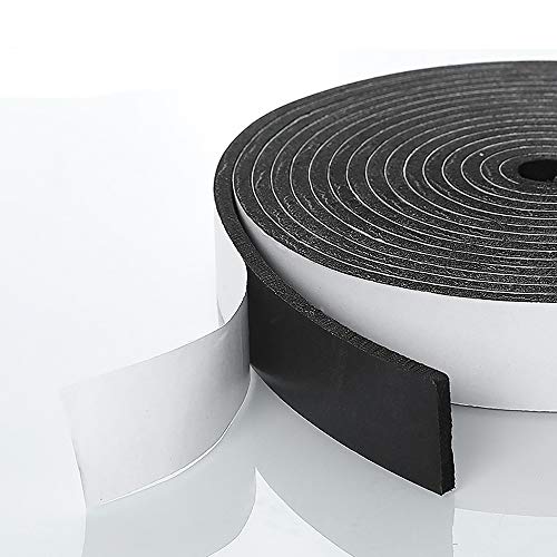 Weather Stripping Door Seal Strip for Doors and Windows, 1In x 1/8In X 33Ft Foam Insulation Tape Self Adhesive,Sound Proof,Weatherstrip,Pipe Cooling, Air Conditioning Seal Strip - size: W:1In xT: 1/8In XL: 33Ft
