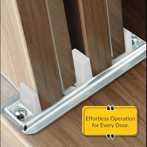 8-209-4 Bypass Floor Guide Adjustable Gray - Pack of 4