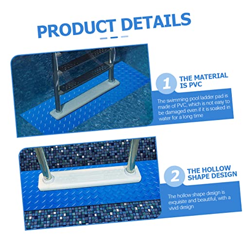 Cabilock Thickened Pool Ladder Mat Non-Slip Pool Step Mat Pool Ladder Protective for Safety