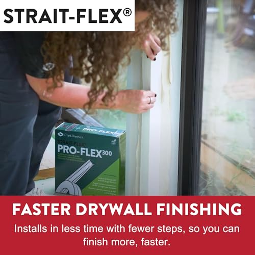 Drywall Tape – Pro-Flex300 Drywall Repair Corner Bead – Flexible PVC-Free for Inside and Outside 90 Degrees or Off-Angle Corners – Crack-Free Drywall Finishing - 3" x100ft