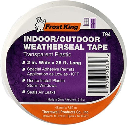 THERMWELL T96H Weatherseal Tape, 2"/100' (2" X 25 ft (4-Pack)) - size: 2" X 25 ft (4-PACK)