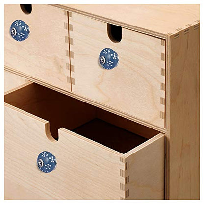 JGARTS 20 Knobs Grey & White Cream Hand Painted Ceramic Knobs Cabinet Drawer Pull Pulls - color: GREY , WHITE