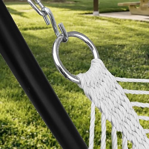 FDKJEJC 2 Pack 3.3-Inch Heavy Duty S Hooks, 304 Stainless Steel Swing Hammock Hooks, Maximum Load Capacity 557 lbs