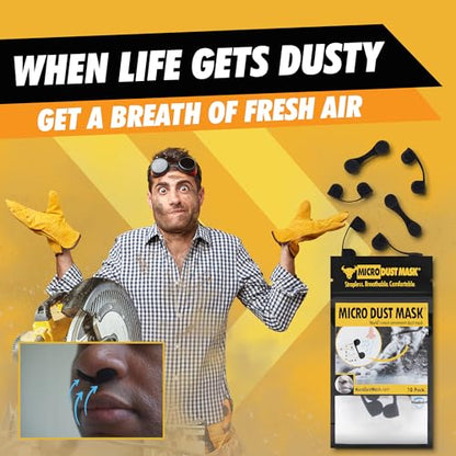 Dust Mask for Nose - Nose Filter Dust Blocker, Disposable Breathable Woodworking, Lawn Mowing, Construction - style: 10 Pack