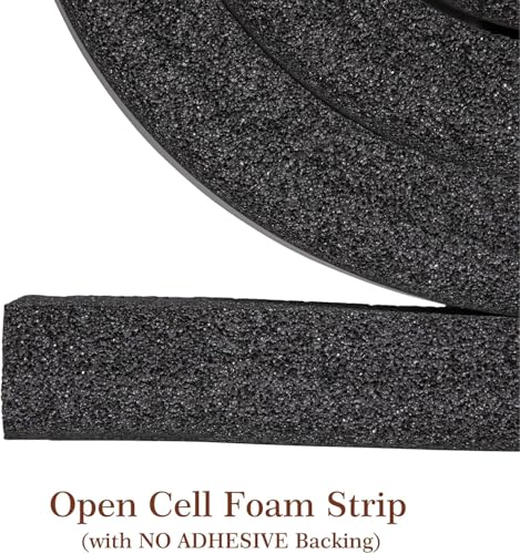 Yotache Window Air Conditioner Foam Insulation Strip 2 Pcs 2"x1", Non-Adhesive Air Conditioning Weather Strip, Total 13 Feet Long - size: 2"x1"x13FT