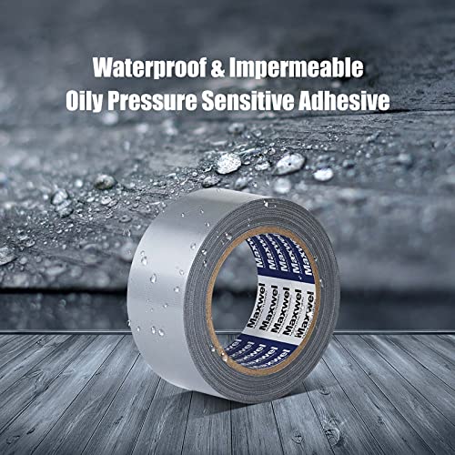 Duct Tape Heavy Duty Waterproof - 1.88 in 35 Yards Tearable Silver Duct Tape No Residue Strong Adhesive for Home Repair Use,Carpet Binding,Bundles - color: Grey
