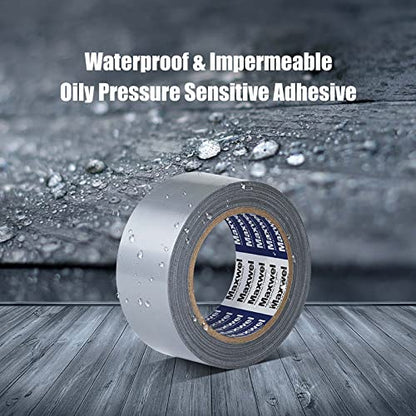 Duct Tape Heavy Duty Waterproof - 1.88 in 35 Yards Tearable Silver Duct Tape No Residue Strong Adhesive for Home Repair Use,Carpet Binding,Bundles - color: Grey
