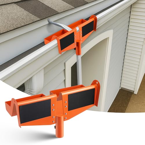 Heavy Duty Ladder Stabilizer and Gutter Guard, Roof Access Safety Tool, Prevent Ladder Slippage, Gutter Protection for Roofing, Multi-Functional Ladders Accessory, Improve Roof Cleaning Work Safety