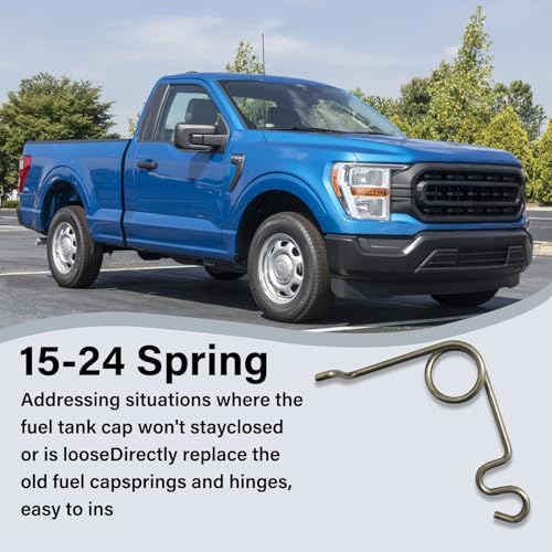 Fuel Door Lid Clip Spring for 2015-2024 Ford F150 Gas Door Spring Repair Replacement (15-24 Spring) - size: 15-24 Spring