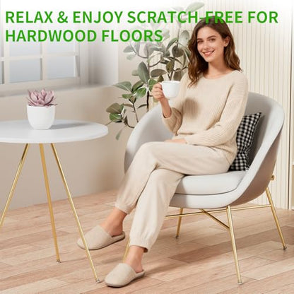 24 Pcs Silicone Chair Leg Floor Protectors for Hardwood Floors, Felt Furniture Pads Rubber Chair Leg Caps, Bar Stool Leg Floor Protectors, Anti-Scratch & Reduce Noise, Round(Clear, Fit: 0.75"-1.1") - size: Clear-M(Fit: 0.75"-1.1")