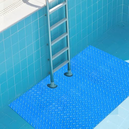45"x60" Swimming Pool Ladder Mat Protective Swimming Pool Step Pad Protects Vinyl Pool Liner for Above Ground Swimming Pool Ladder Pad Compatible with Pool Step Ladder - size: 45"x60"