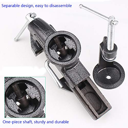 Home Table Vise Universal Rotate 360° Work Clamp-On Vise, golf club vise clamp,Portable Vice for Workbench, 3.2" black - size: 3.2" Black