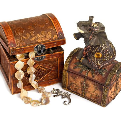 Antique Bronze Wooden Box Hinges and Latches with Matching Screws Kit, Retro Small Hinges for Jewelry Box Mini Bronze Decorative Latch Hook Hinge for Crafts Project, Jewelry Box, Small Cabinet