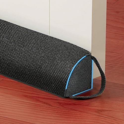 Door Draft Stopper, 36 Inches Door Draft Stopper for Bottom of Door, Triangle Windproof Guard Seal for Doors and Windows, Door Seal Strip for Under Door Gap Weather Stripping Soundproof - size: 36inches