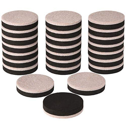 24 Pieces Furniture Sliders 2 Inch Round Felt Furniture Slider Reusable Heavy Duty Furniture Moving Pads for Hardwood Floors and Other Hard Surfaces - size: 2 inch Round