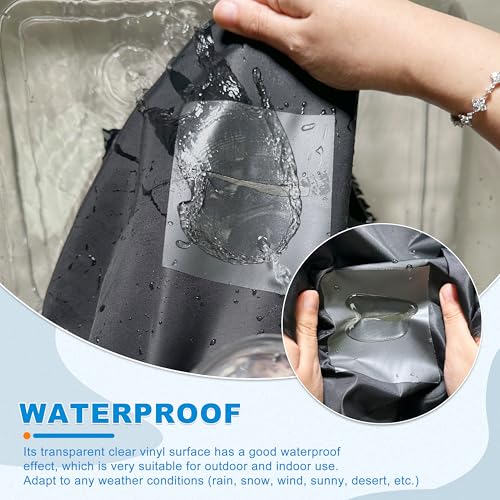 TIANLDD Clear Waterproof Vinyl Repair Tape for Boat Covers,Tents,Tarp,RV Awning，Fabric Repair Tape-3.3IN x 15FT - color: Transparent, size: Vinyl-3.3 in x 15 ft