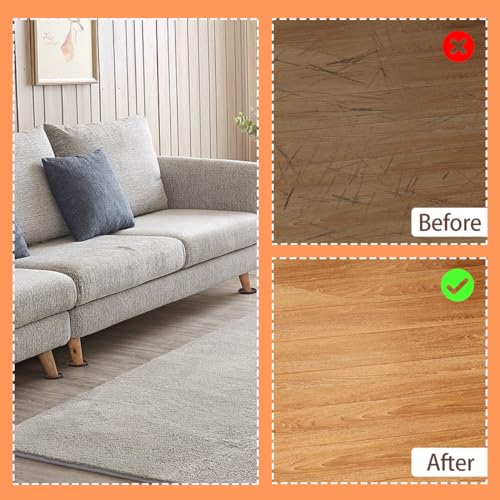 Furniture Coasters Non-Slip Bed Leg Pads Round Rubber Anti Sliding Caster Cups for Hardwood Floors Brown 16PCS 2.5inch - size: 2.5in Brown 16Pcs